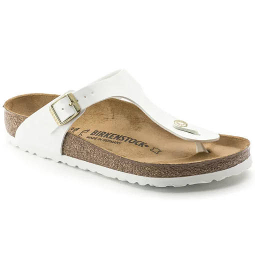 Birkenstock Gizeh Birko Flor white