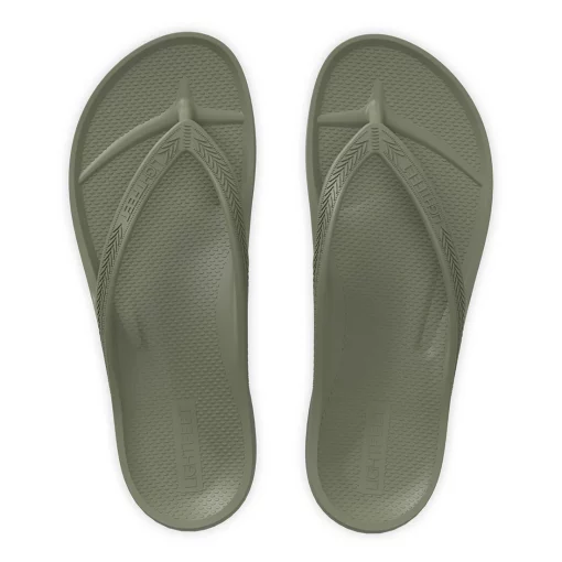 Lightfeet Revive Arch Support Thong Khaki - Image 2