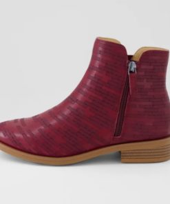 Ziera Skylars Burgundy Embossed Leather XF-ZR
