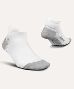 Feetures Plantar Fasciitis Compression Sock NoShow White - Image 2