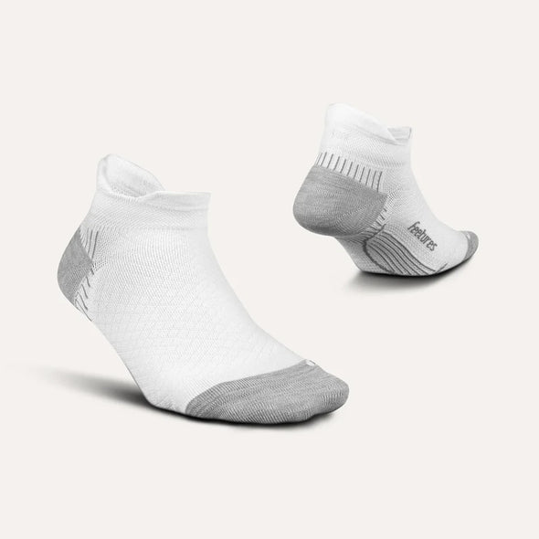 Feetures Plantar Fasciitis Compression Sock NoShow White - Image 2