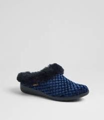 Ziera Fifi Navy Emboss Velvet